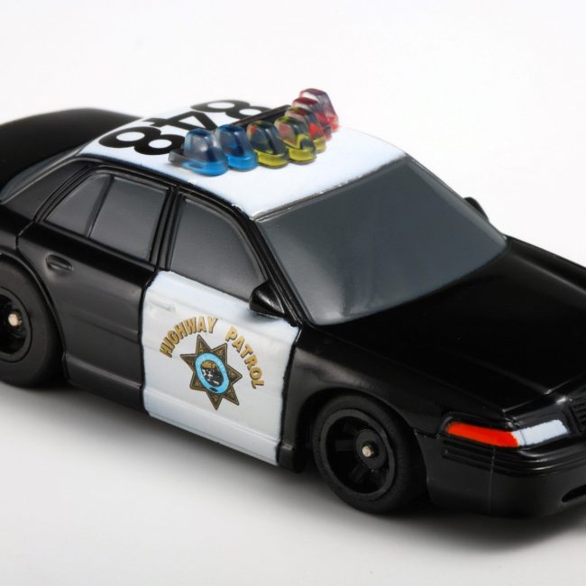AFX Highway Patrol #848 Mega G+ HO Scale Slot Car - Police Car Slot Racer