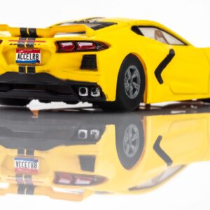 22013 Corvette C8 Yellow - Rear Angle