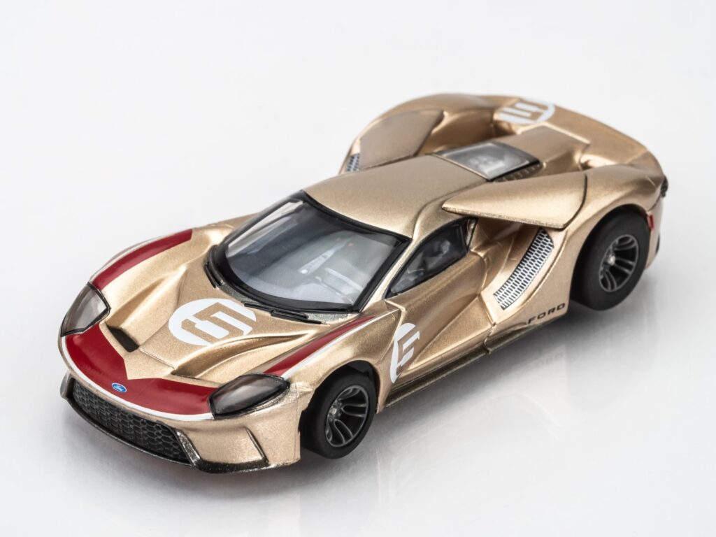 AFX/Racemasters Ford GT Heritage #16 HO Slot Car - Red, Limited Edition, Mega G+ Chassis