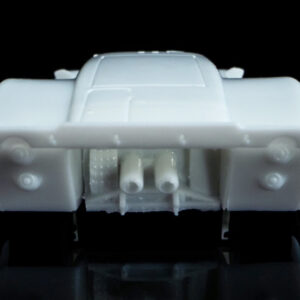22070 Ford GT40 MKIV White Paintable - Rear Profile