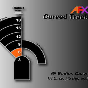 70611 Curve Track 6" 1/8 R - Specialized Track Reference Image