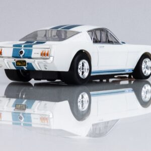 22068 Shelby Mustang GT350 WhtBlu - Right Rear Angle