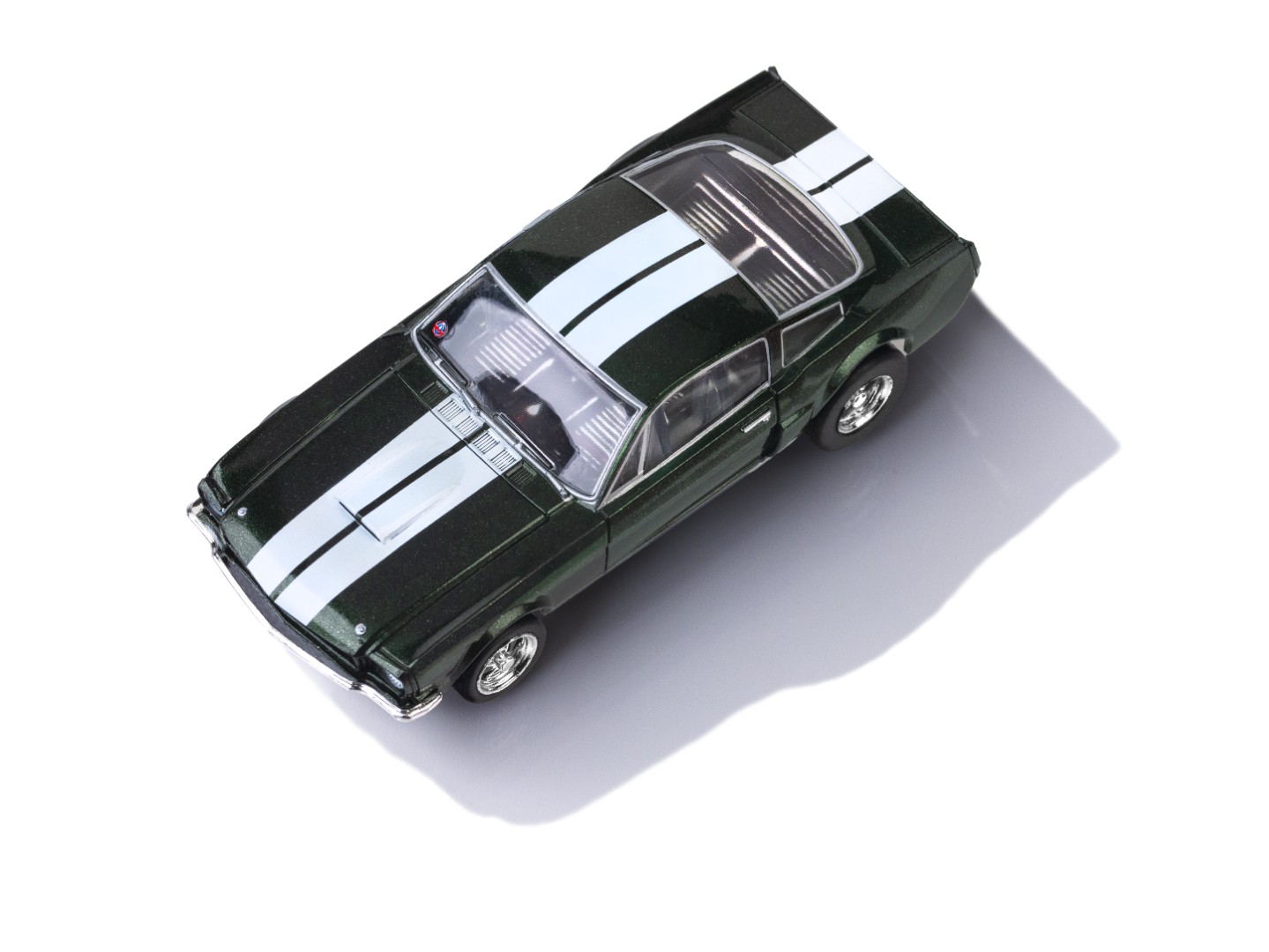 Shelby GT350 1966 Ivy Grn Wht Stripes - Top